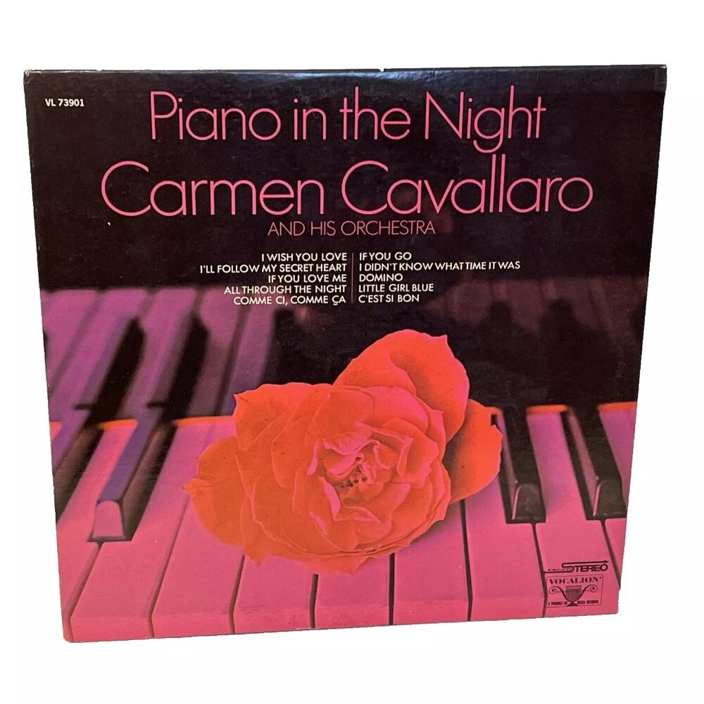 Carmen Cavallaro Piano In The Night (Vinyl, 1970) Vocalion VL 73901 VG LP Record